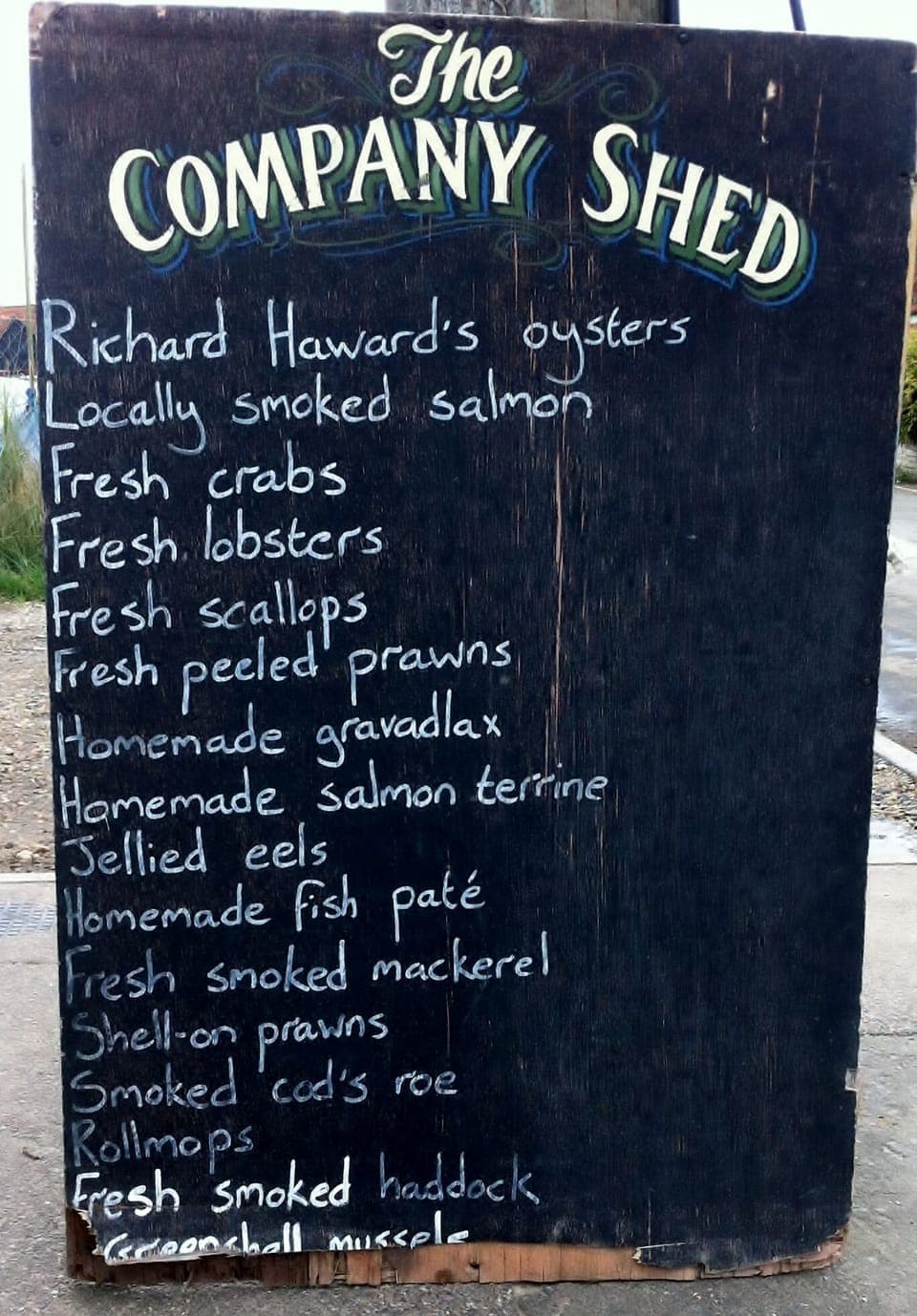 The Company Shed. Eat In or Take Away