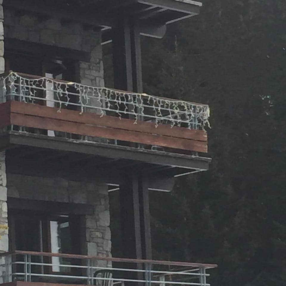 Our balcony from the road