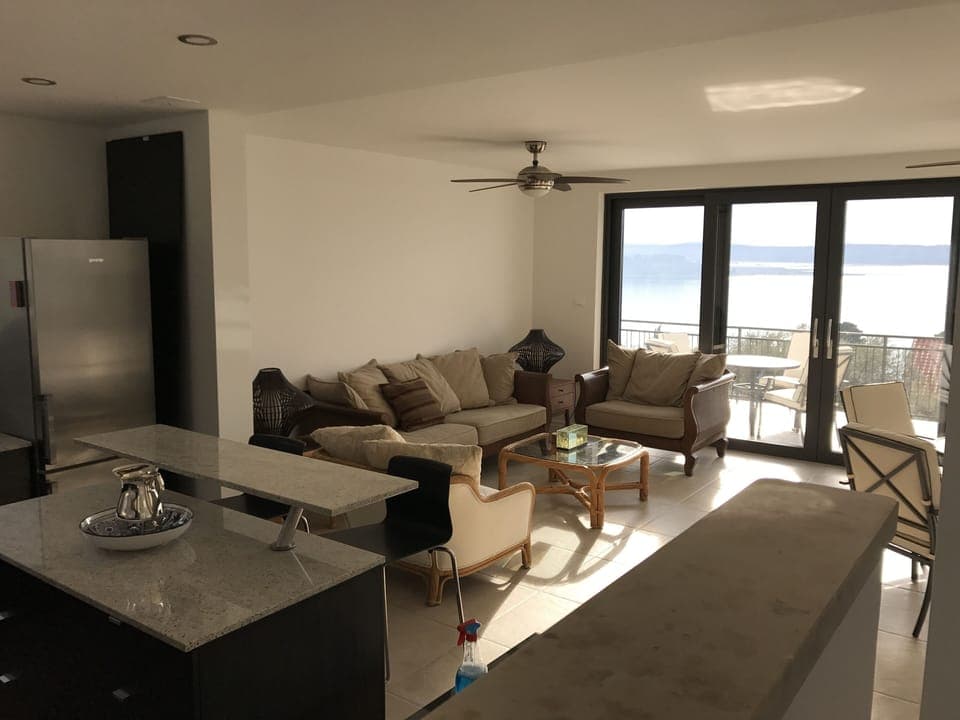 Terrace apt living room view