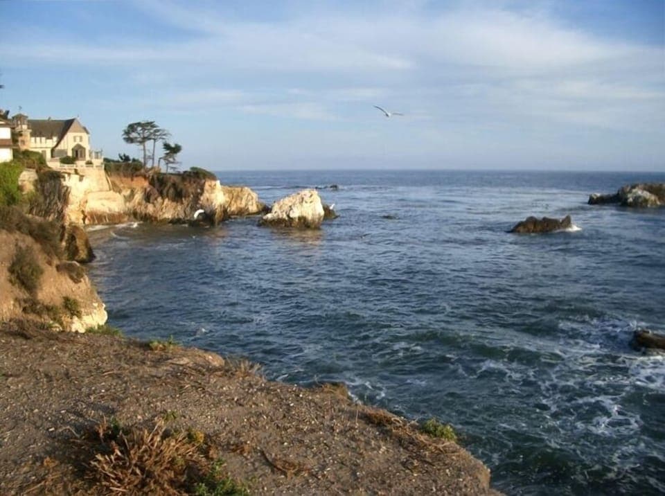 Shell Beach coastline at the end of our block!