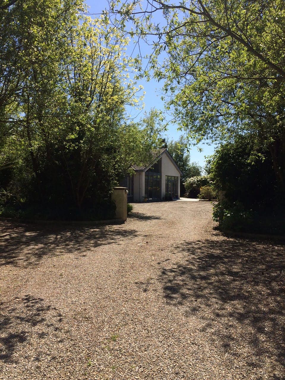 Driveway to the house.