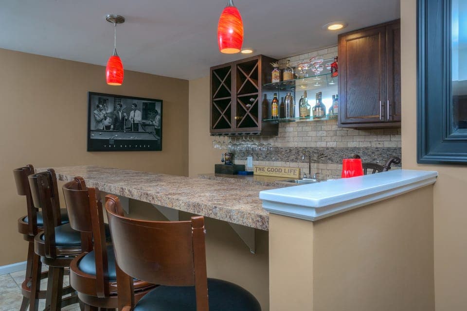 Basement bar