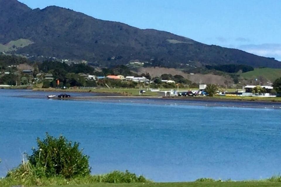 View of water andamp; mountain from the deck