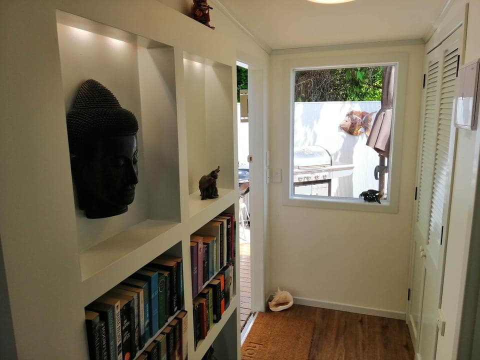 Back entrance & laundry cupboard