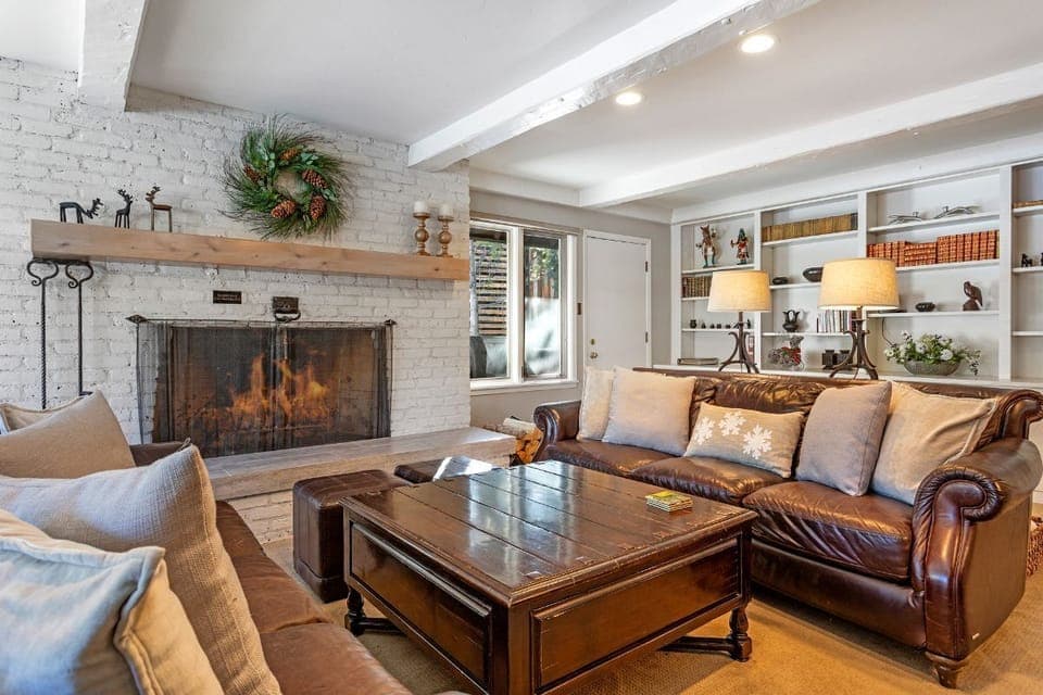 Wood Burning Fireplace