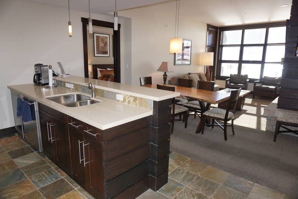 Kitchen and main living area