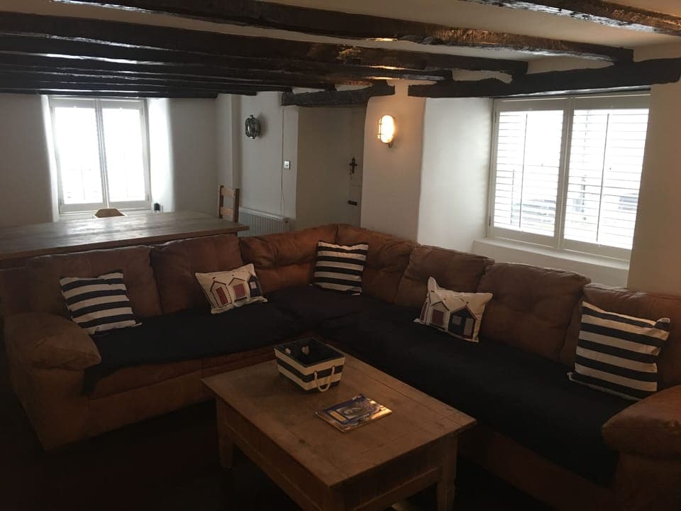 Living room with the large sofa