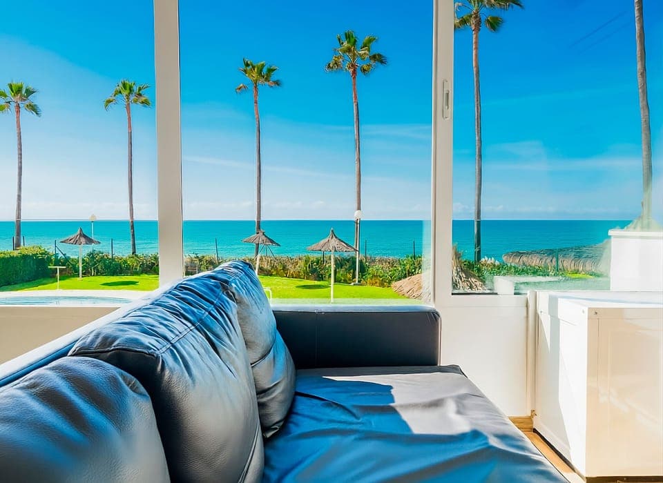 Holiday apartment in Mijas Costa with sea views