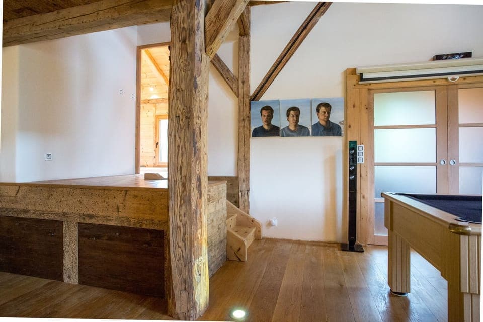 The stairs to the master suite