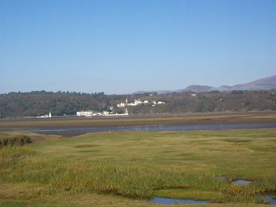 Portmeirion Italian Village from yr Ynys Harlech