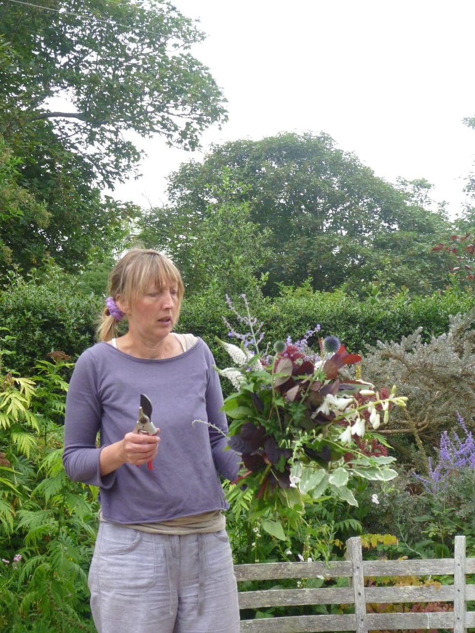 Fresh flowers cut for every visitor