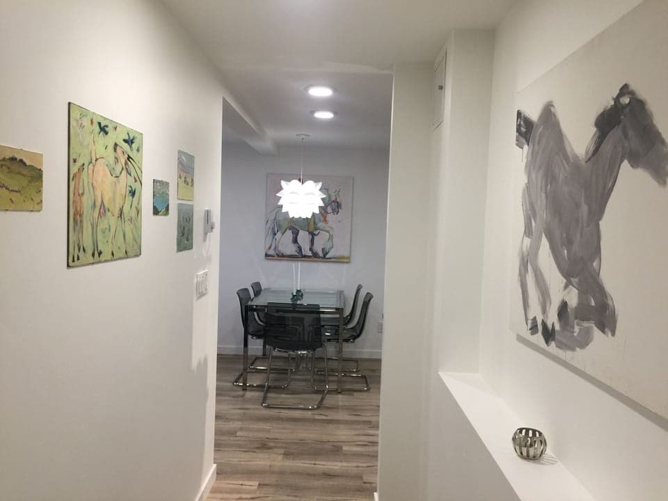 Hall from bedrms to dining table