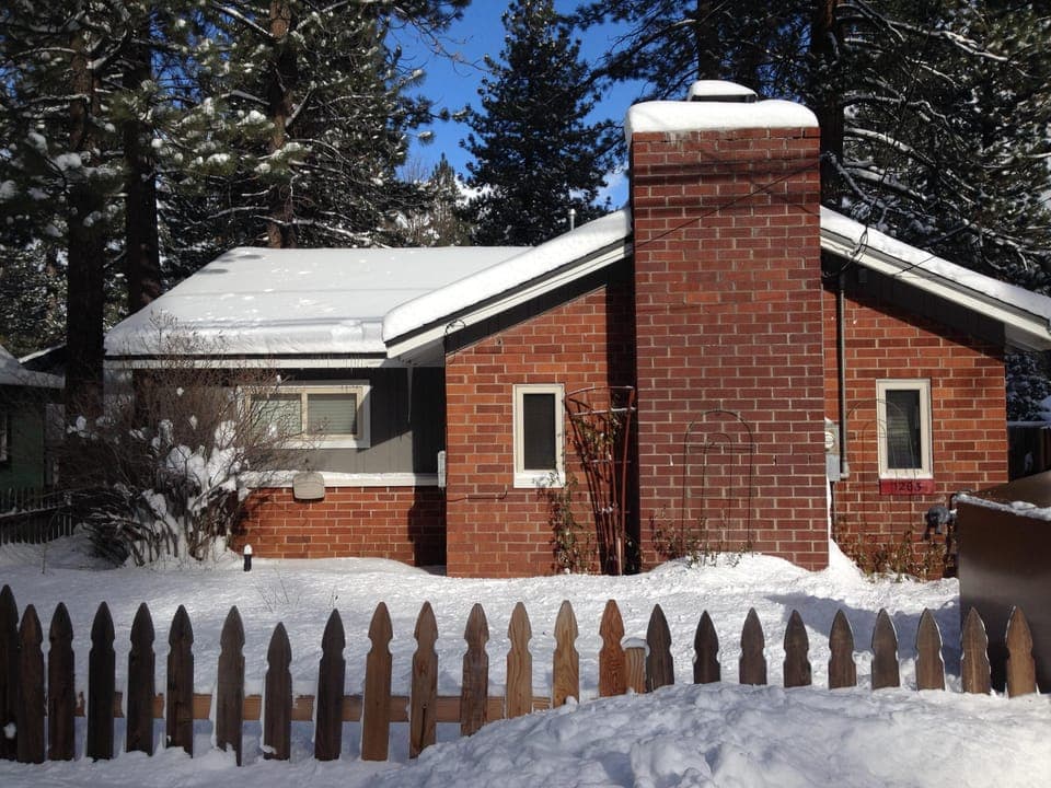 Street view of house in Winter
