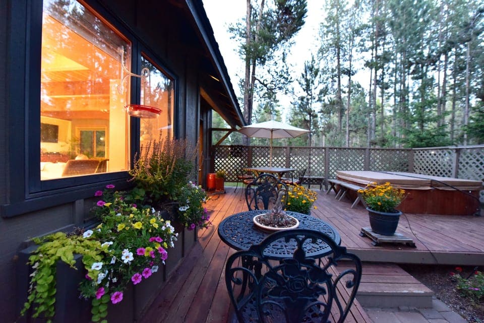 Deck in the summer
