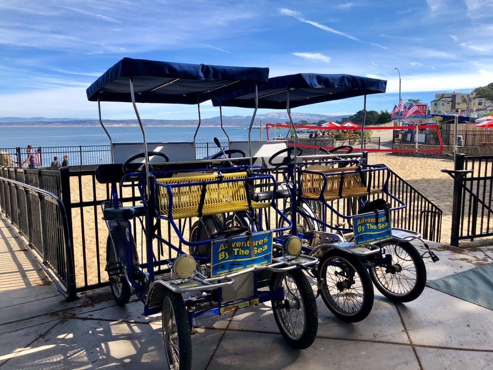 Rent a bike, a kayak, a paddleboard, or a surrey and enjoy the coastline