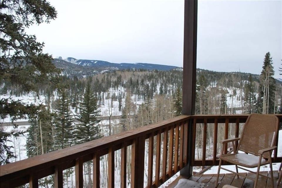 A view from the balcony