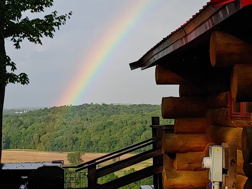 Rainbows are a frequent sight early spring and summer.