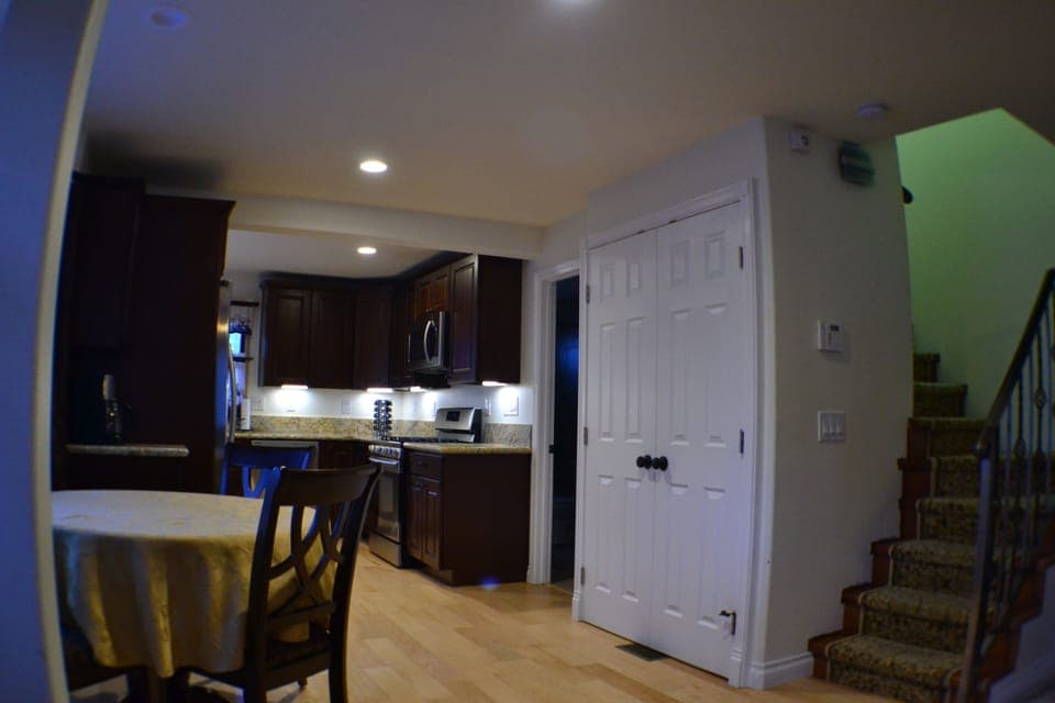 Dining and kitchen area