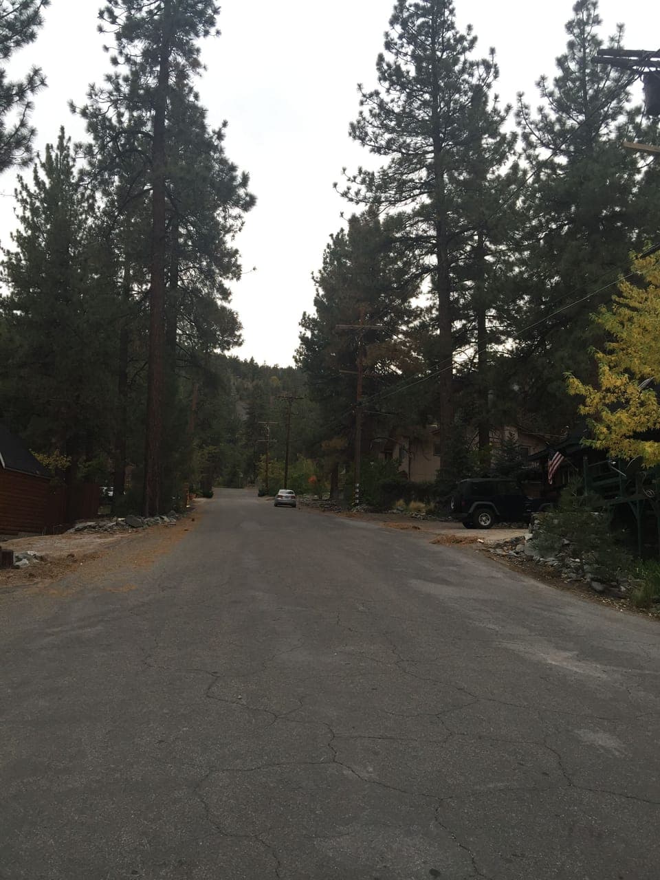 Road in front of house, only two blocks to the village 