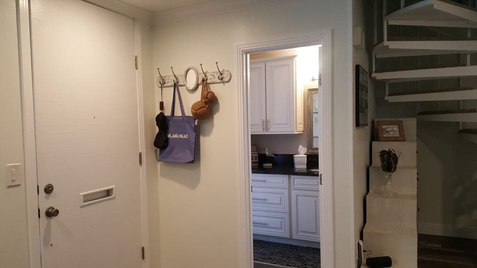 Front Door, Downstairs Bath, Staircase