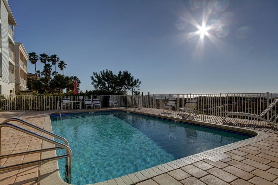 Beach side pool