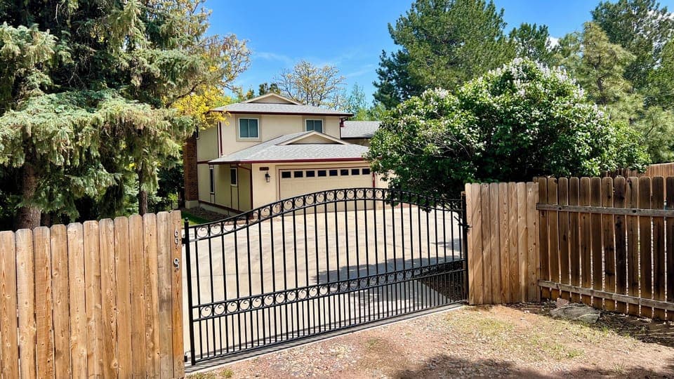 Private, gated entry way.