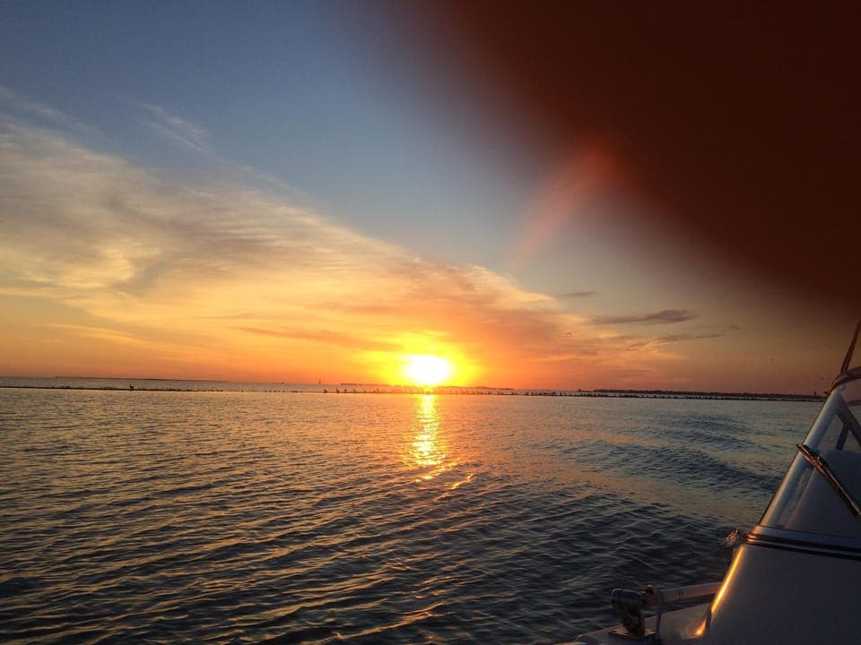 SUNSET ON WEST GALVESTON BAY