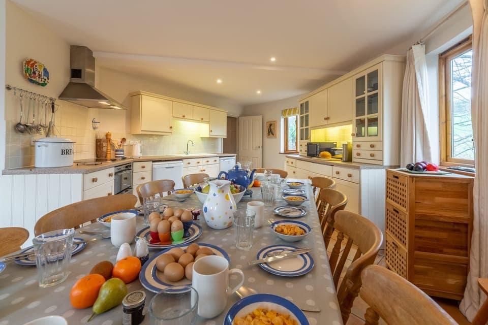 First floor:  Dining area of kitchen