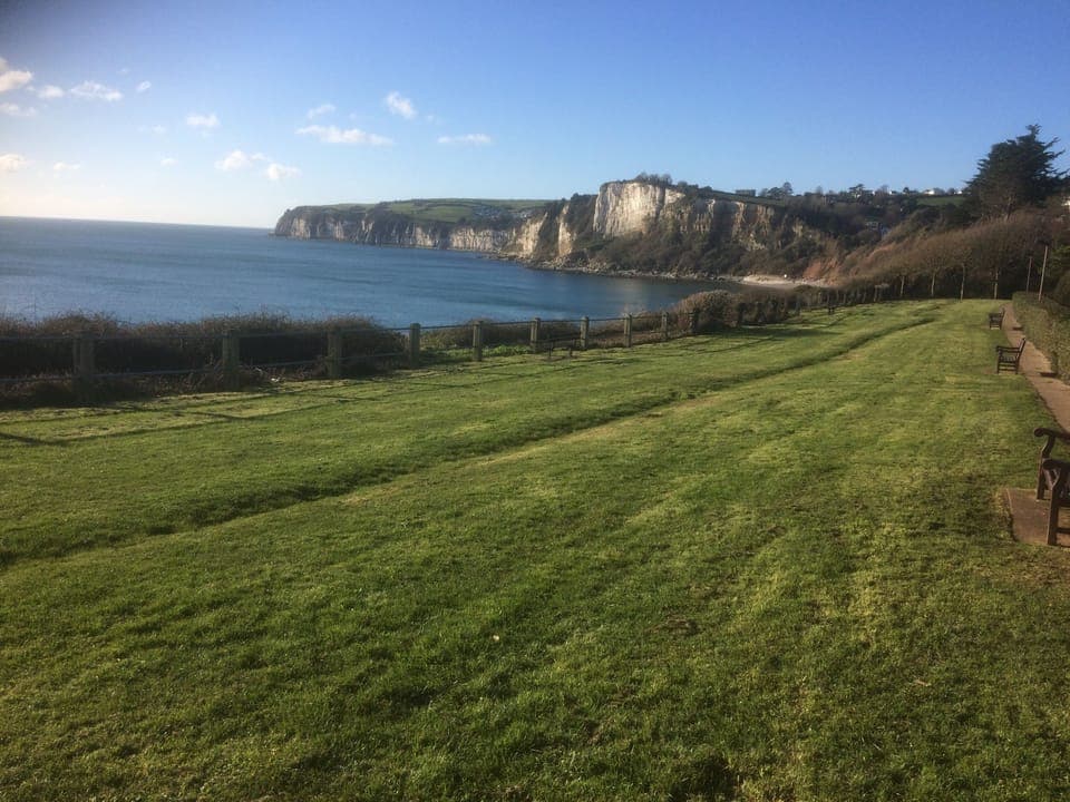 Nearby coast - view of Beer Head from Seaton (winter view)