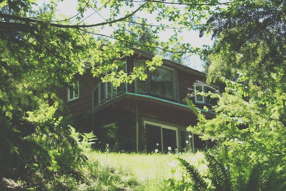 View of Eaglenest from the river path.