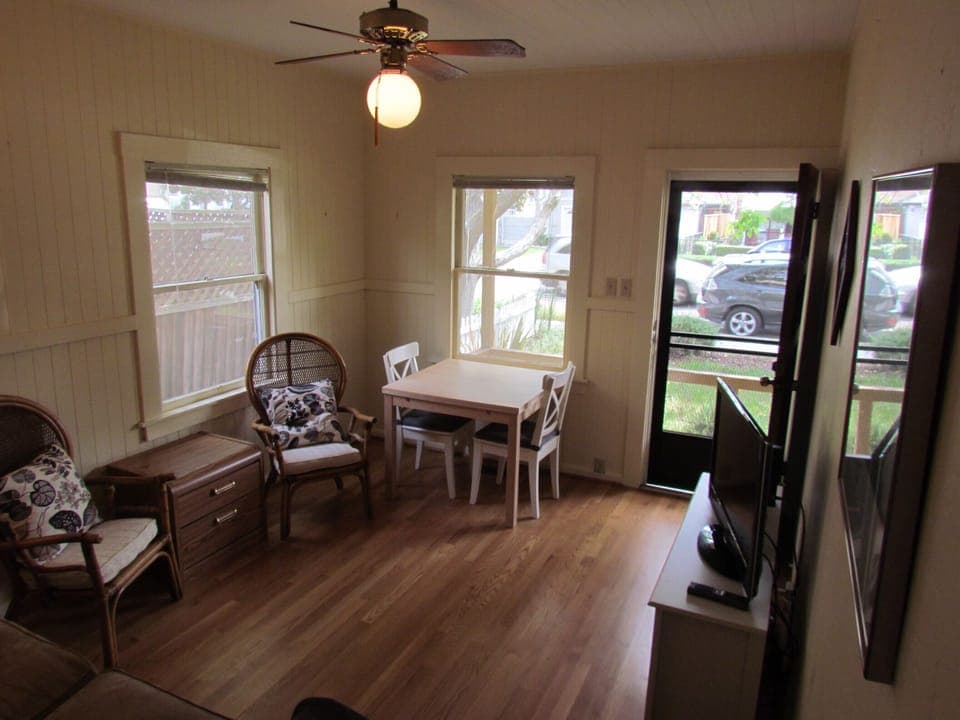 Living Room - Dining table opens up to seat 6