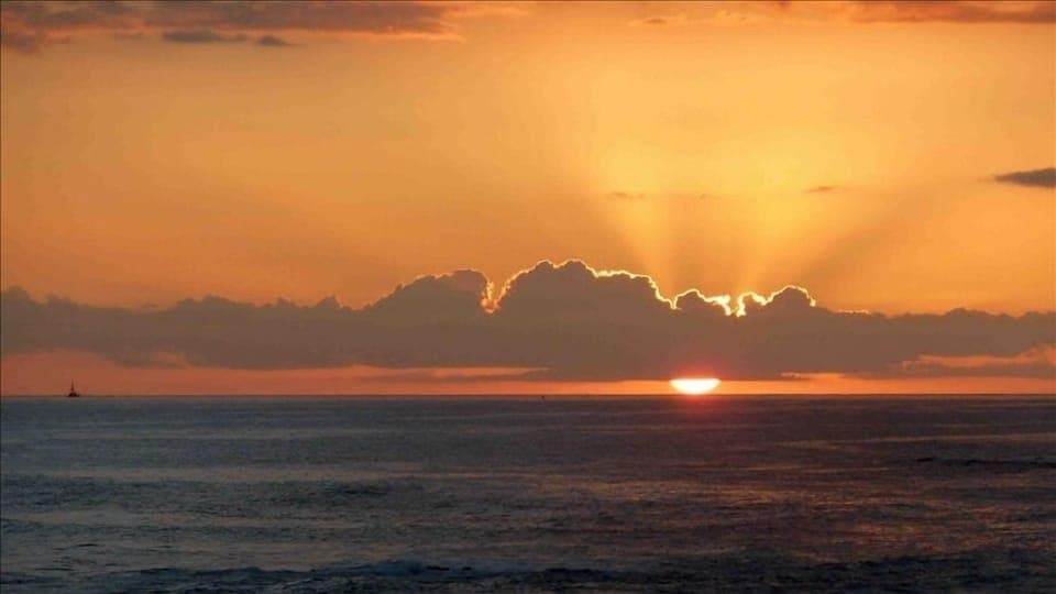 Sunset from the condo