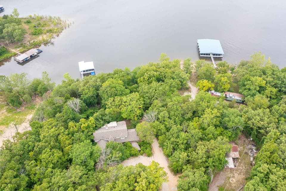 Aerial view of the location