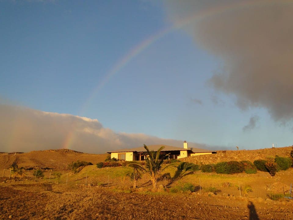 A Rainbow over our Kohala Ranch House.