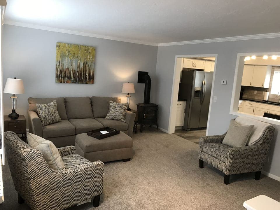 Living Room with Queen Sleeper Sofa