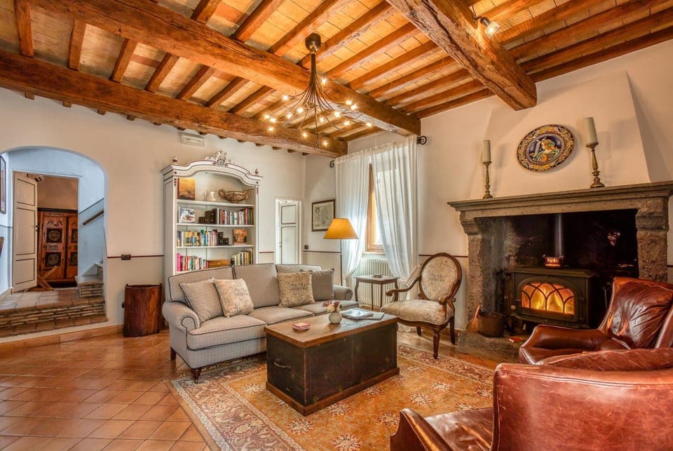 Living room (main floor), photo taken from the front door.