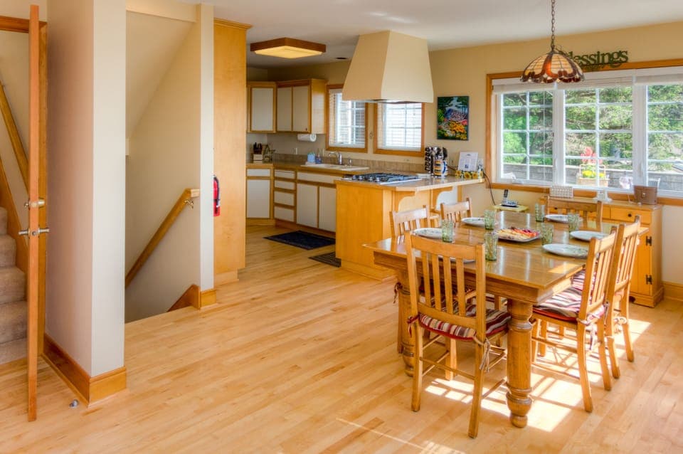 Dining and kitchen area