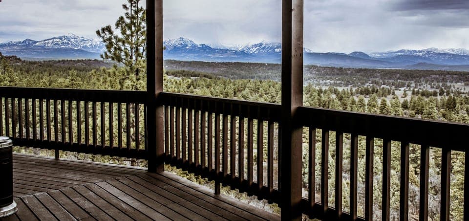 Back deck views.