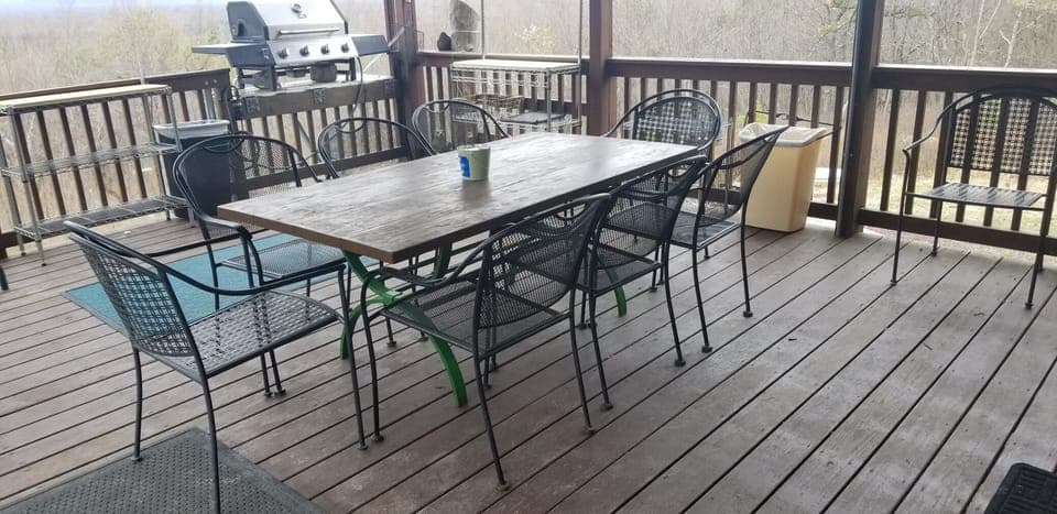 Undercover large deck. 