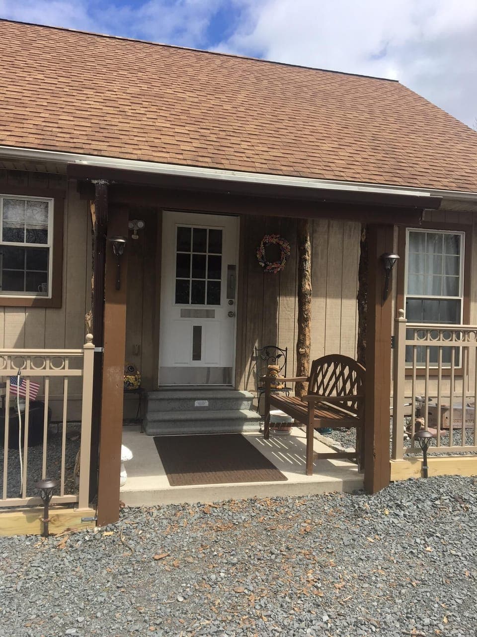 Front entrance to the house