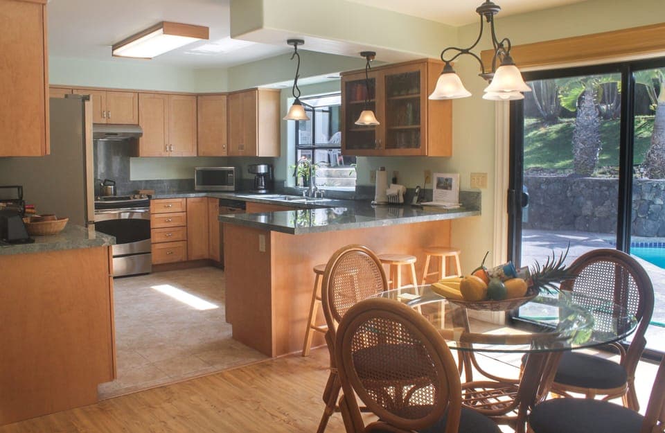 Kitchen and adjoining breakfast area