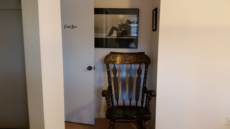 Rocker chair in the orchid room