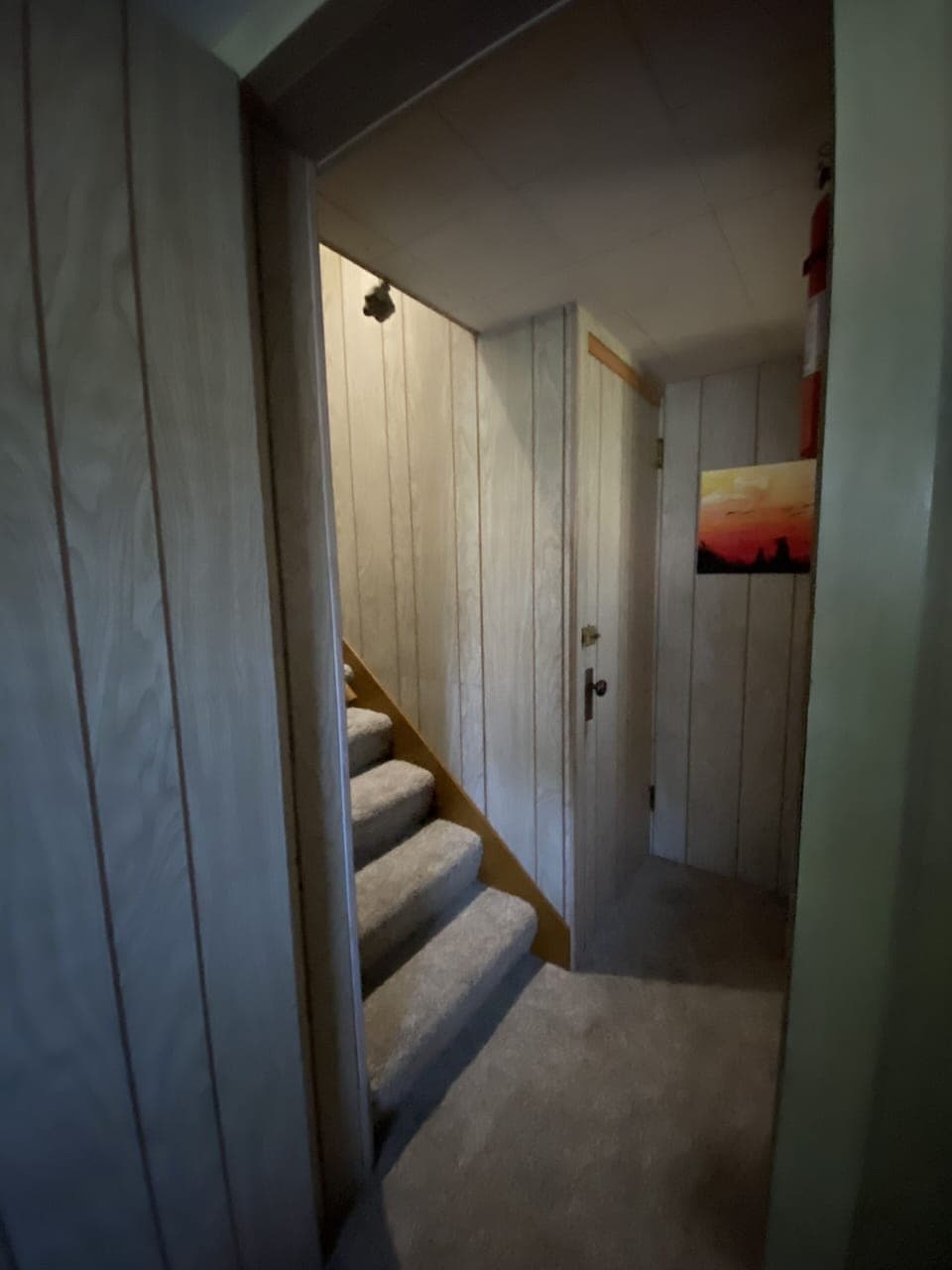 downstairs stairwell