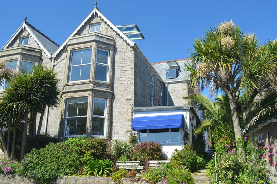 Front of Channings with sea view terrace 
