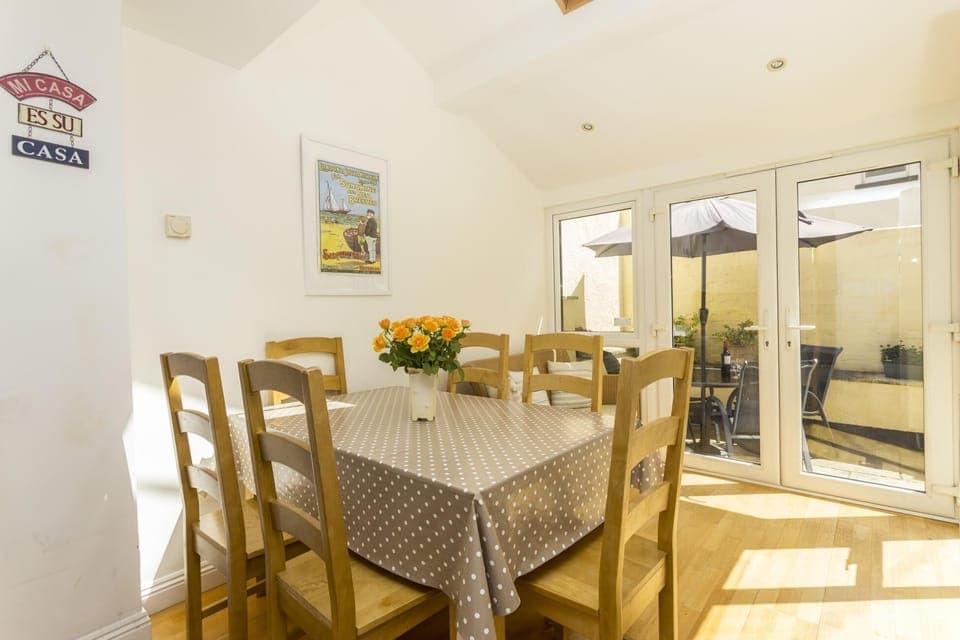 Sunny dining area