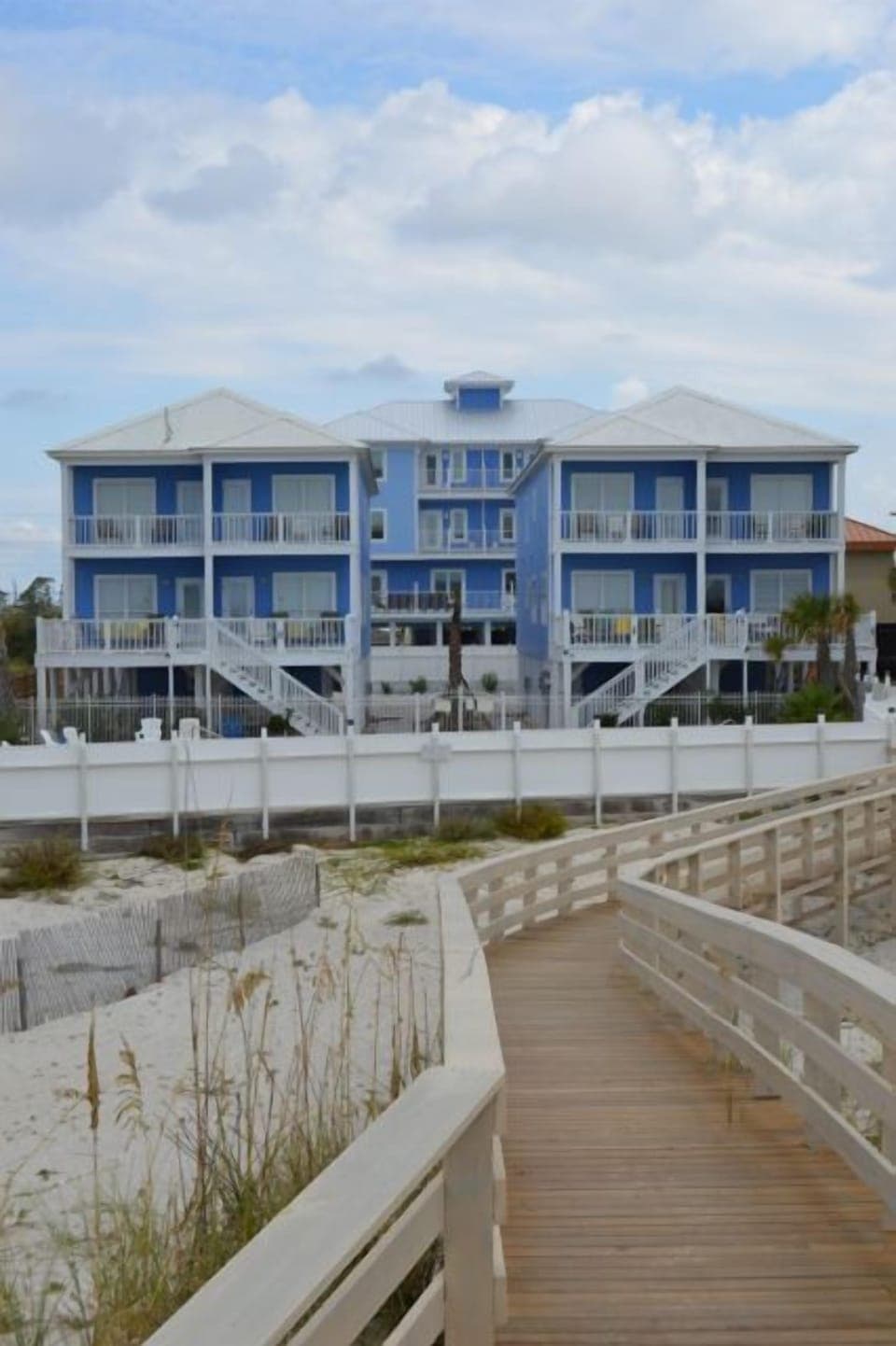 LOOKING AT BUILDINGS FROM BEACH WALK
