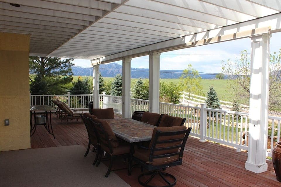 West Porch and View