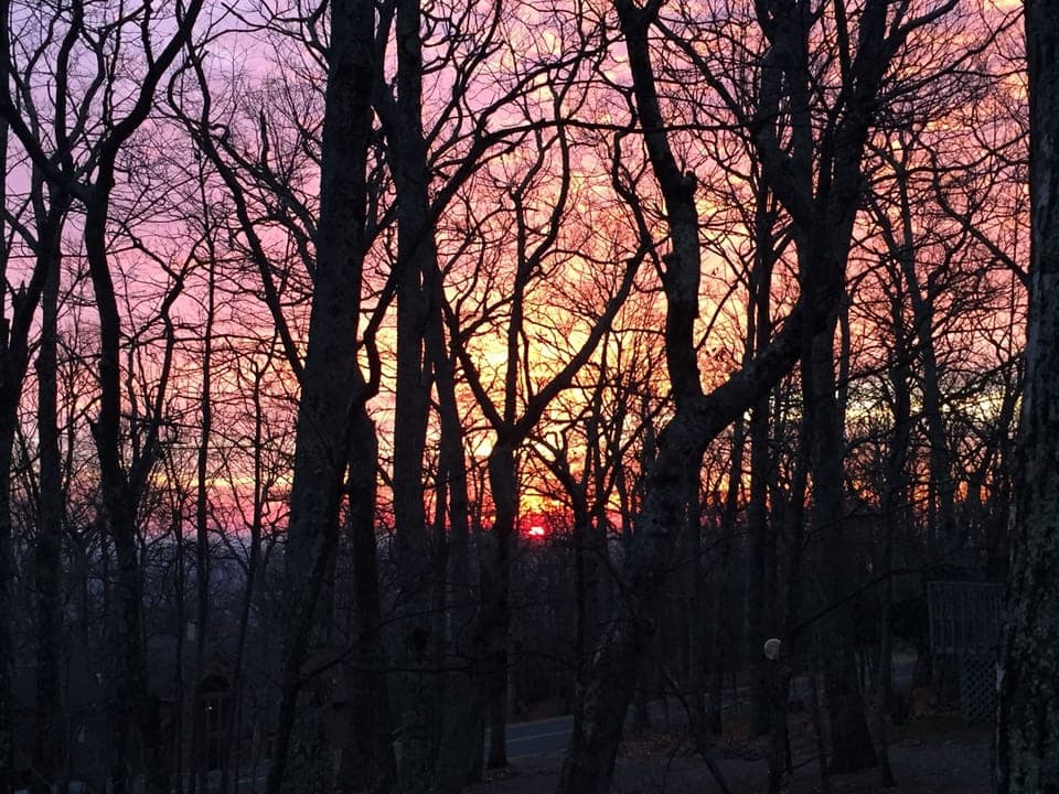 Sunrise from porch