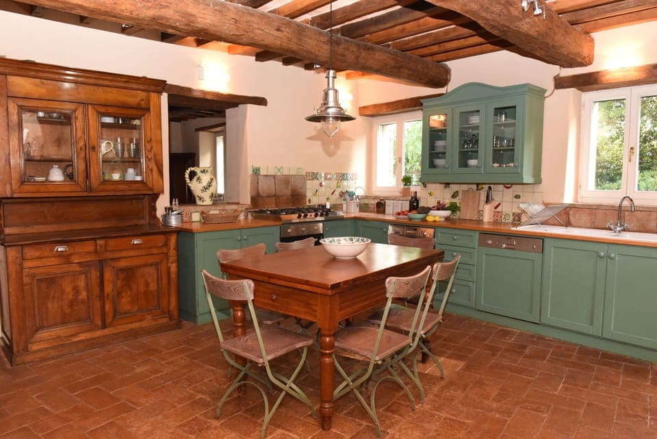 Kitchen with modern amenities