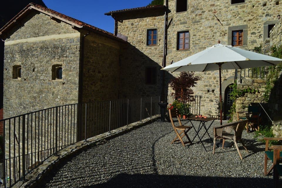 Breakfast terrace (room for 18) facing East 